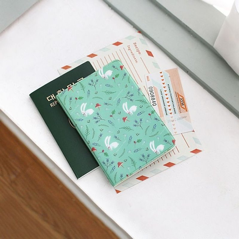 indigo-旅行-柳林风声软质护照套-薄荷兔,IDG09762 - 护照夹/护照套 - 塑料 绿色