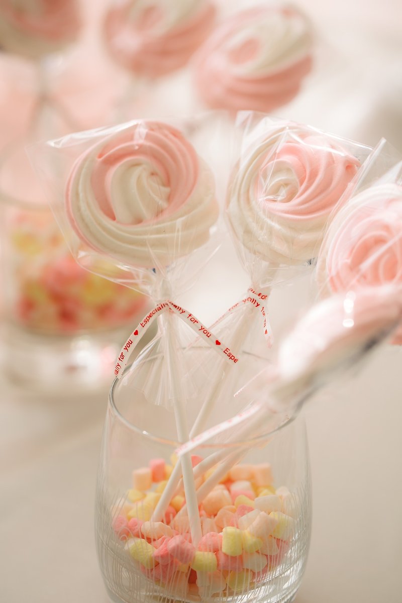 马林糖 马林棒棒糖 婚礼小物/二进小物/甜点 - 蛋糕/甜点 - 新鲜食材 粉红色