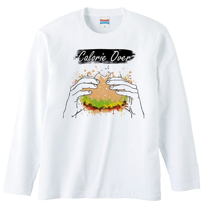 ロングスリーブTシャツ / appetite 2 - 男装上衣/T 恤 - 棉．麻 白色