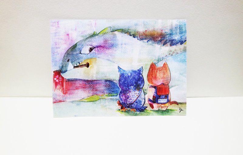 奶茶与蓝莓-巨龙谷明信片 - 卡片/明信片 - 纸 