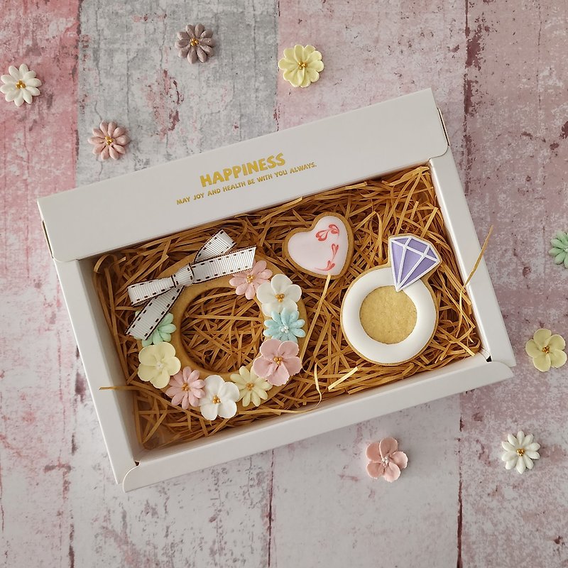 花圈糖霜饼干礼盒-组合A - 手工饼干 - 其他材质 