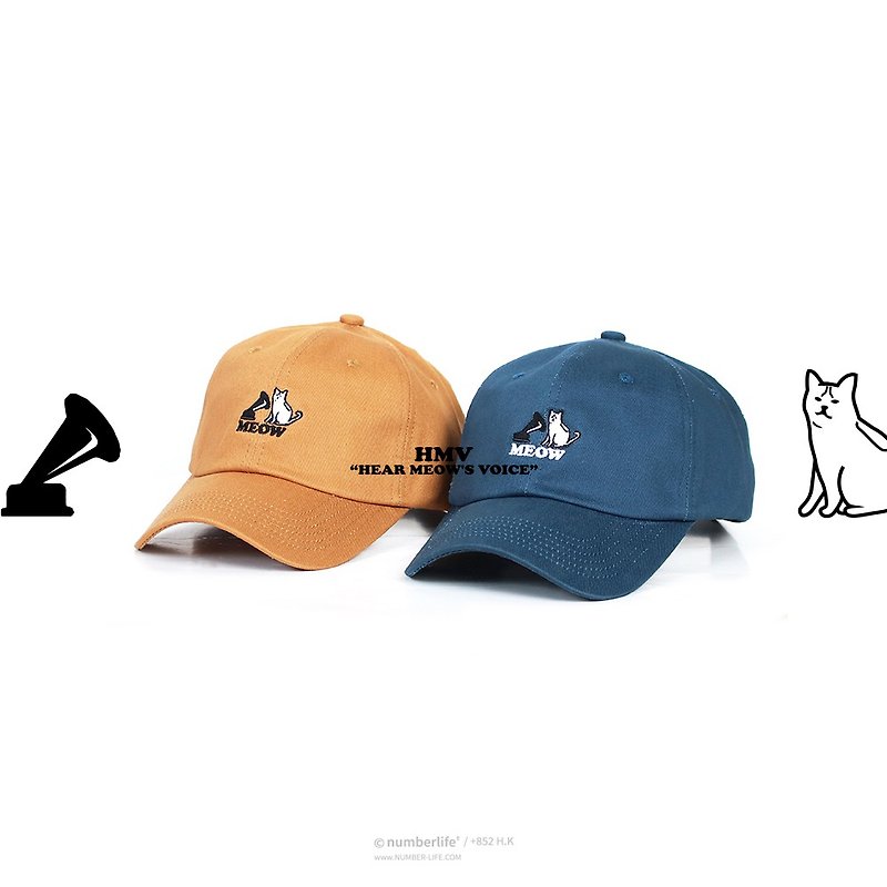 香港品牌 MEOW 棒球帽 Dad Caps 老帽 - 帽子 - 棉．麻 多色