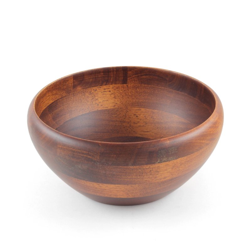 |巧木| 木制浅碗(深色)/木碗/汤碗/餐碗/凹底碗/橡胶木 - 碗 - 木头 咖啡色