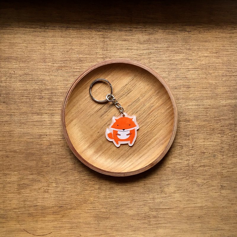 狐狸 钥匙圈 - デブ动物 - 钥匙链/钥匙包 - 塑料 橘色