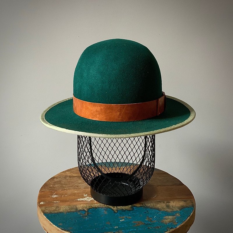 HYOKOU 手工 圆顶帽 - 帽子 - 羊毛 绿色