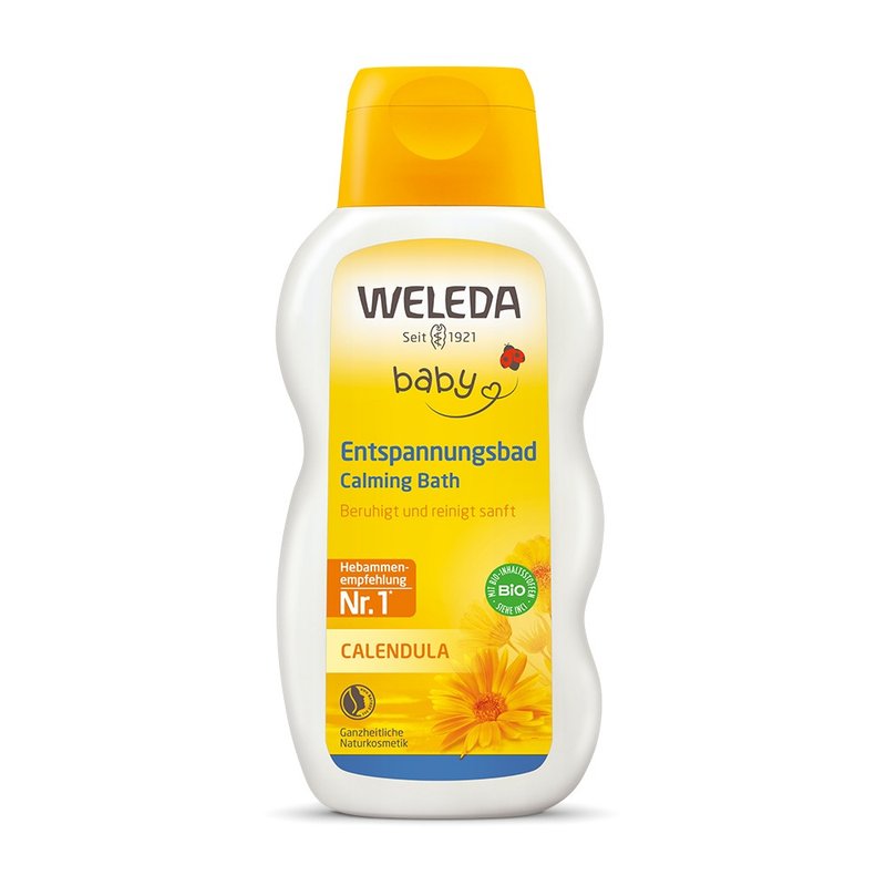 小孩及大人泡澡都可以【WELEDA】金盏花宝贝泡澡舒缓精华 - 其他 - 其他材质 橘色