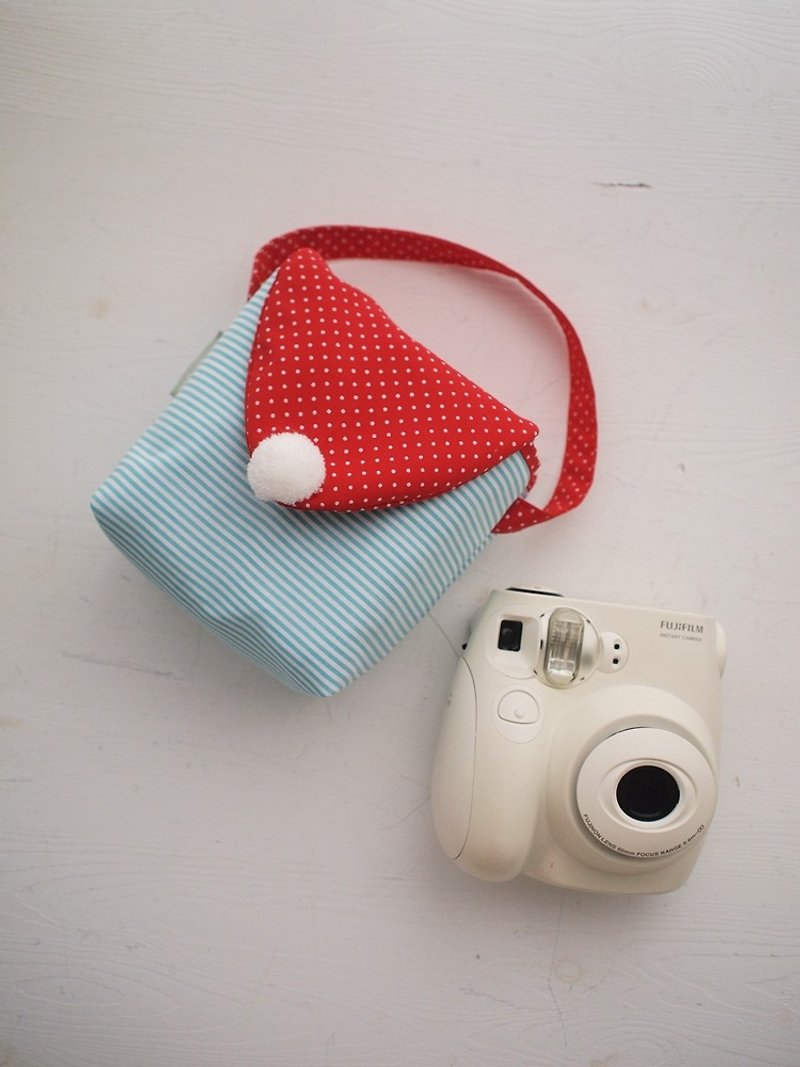 三角信封简约双提相机包-蓝条(类单眼/拍立得/单眼/数位相机) - 相机包/相机袋 - 纸 红色