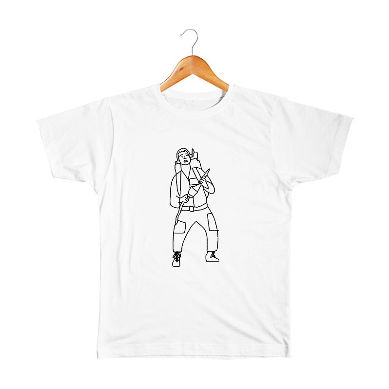 Peter #3 キッズTシャツ - 童装上衣 - 棉．麻 白色