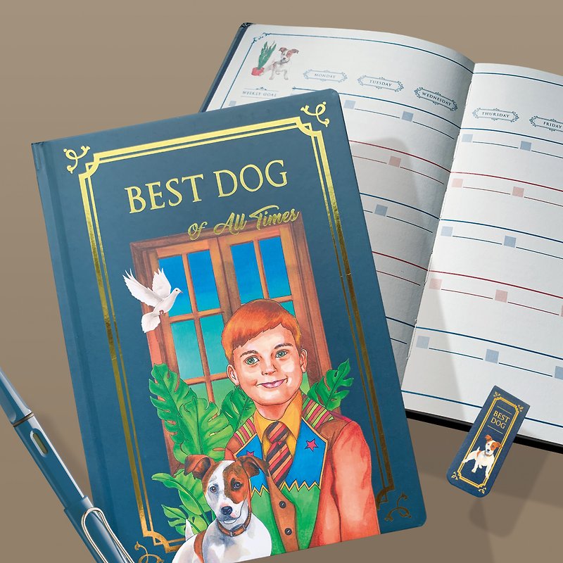 与狗的美好年代 - 无时效年历 - 笔记本/手帐 - 纸 蓝色