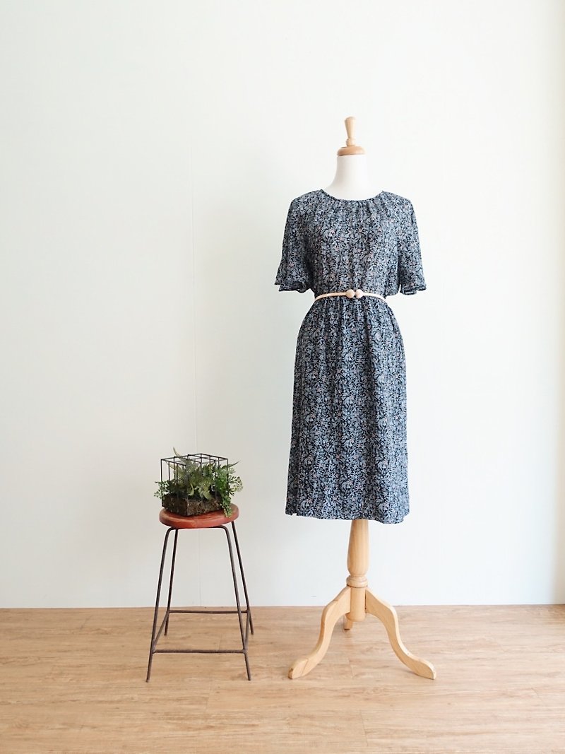 Vintage / 短袖洋装 no.96 - 洋装/连衣裙 - 聚酯纤维 多色