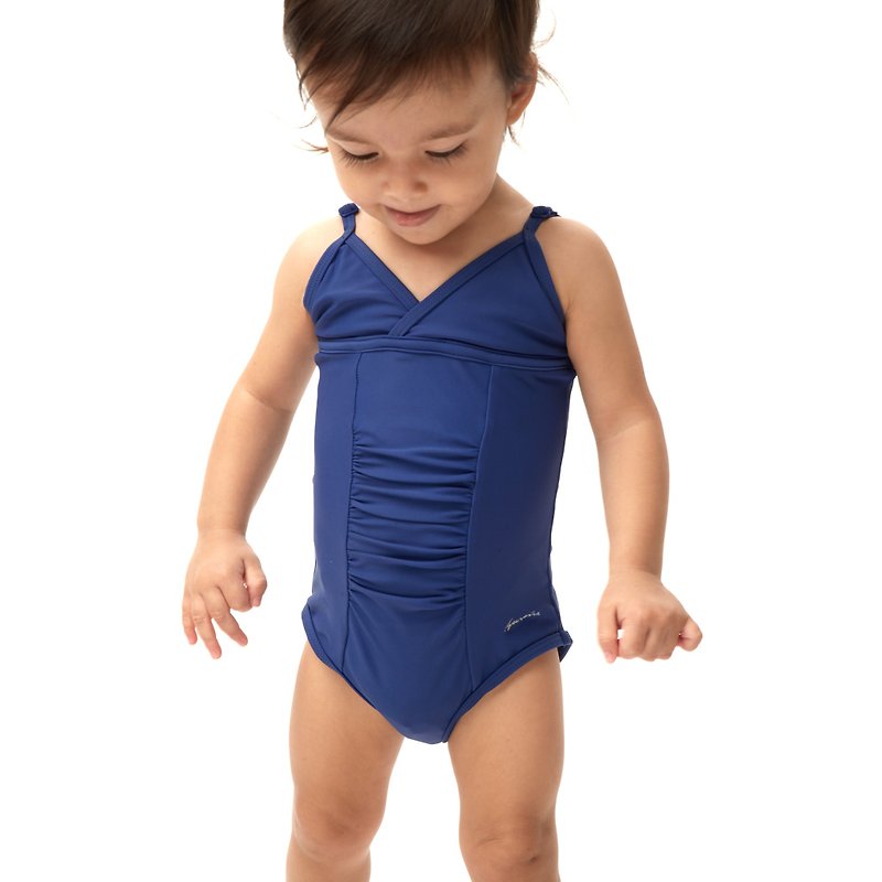 童装 | Lauren - 完美折边连身泳衣 - 泳衣/游泳用品 - 其他材质 蓝色