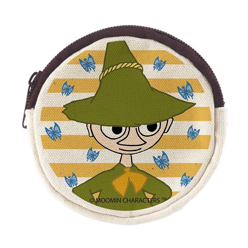 Moomin授权-零钱包,AE06 - 零钱包 - 棉．麻 绿色