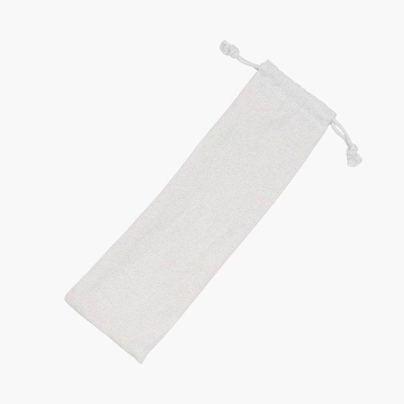 YCCT环保吸管袋 餐具袋 收纳袋 - 环保吸管 - 棉．麻 白色