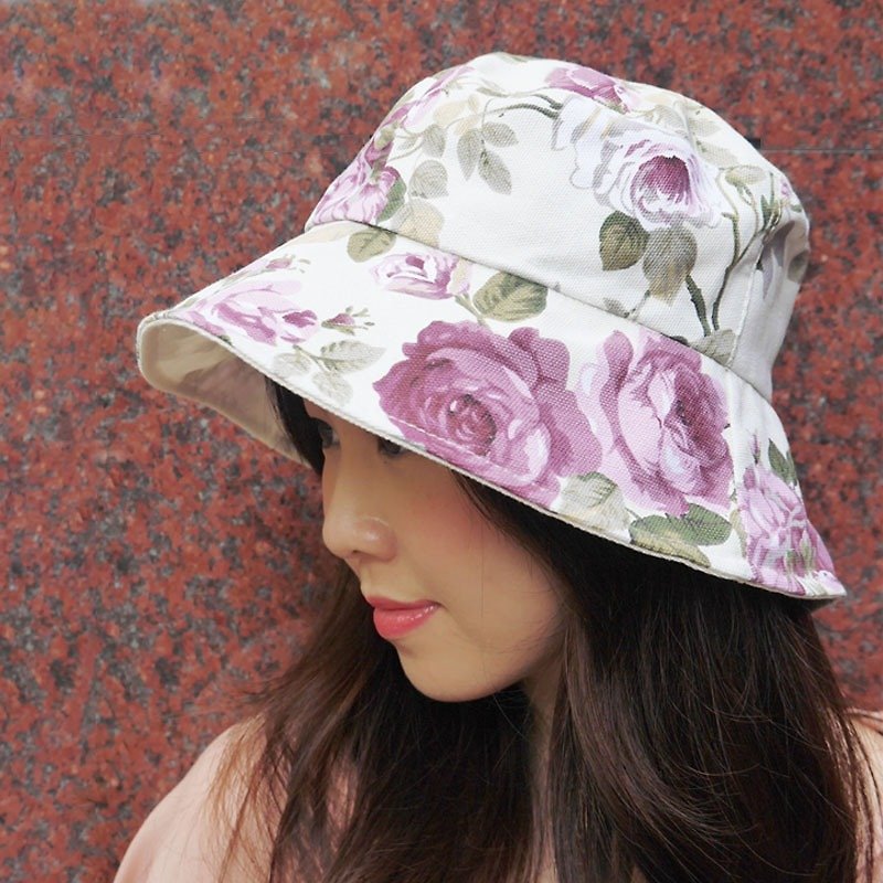 ATIPA Vintage Reversible Short Brim Hat (Sun UV Protection) - 帽子 - 其他材质 紫色