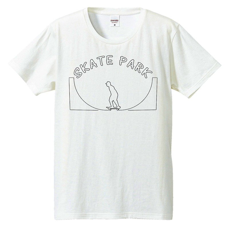 Tシャツ / Skate Park - 男装上衣/T 恤 - 棉．麻 白色