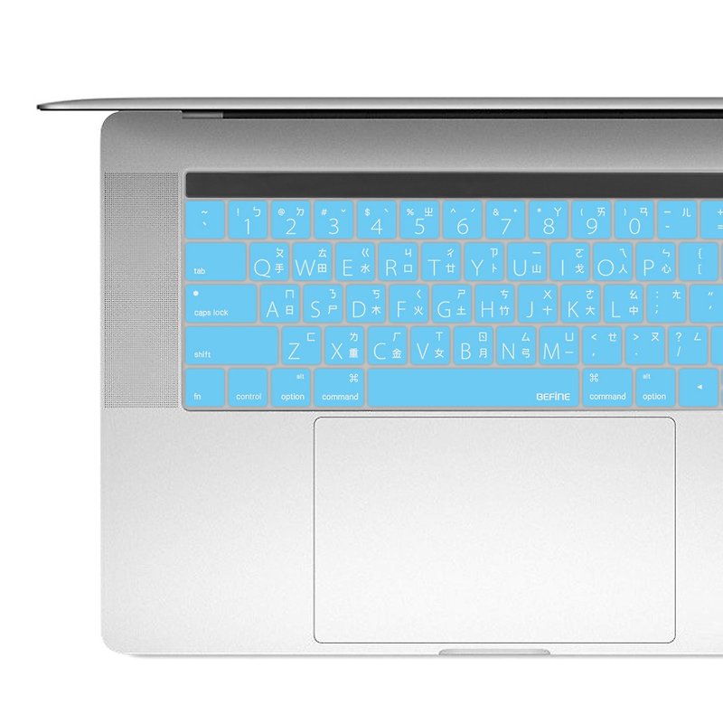BEFINE New MacBook Pro 13/15中文键盘保护膜(8809402591824) - 平板/电脑保护壳 - 硅胶 蓝色