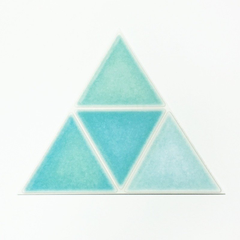 日本KAMOI mt CASA sheet 三角形和纸贴【磁砖 (MT03WST002)】 - 墙贴/壁贴 - 纸 绿色
