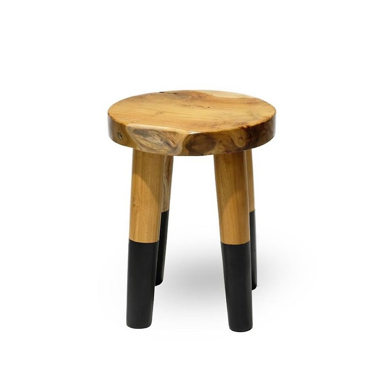 再生柚木圆凳 - 椅子/沙发 - 木头 