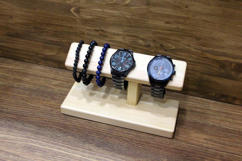 原木手表架 桌上型 饰品架 - 收纳用品 - 木头 咖啡色