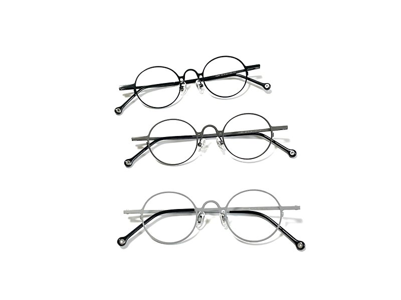 经典纯钛小圆眼镜 - 眼镜/眼镜框 - 贵金属 