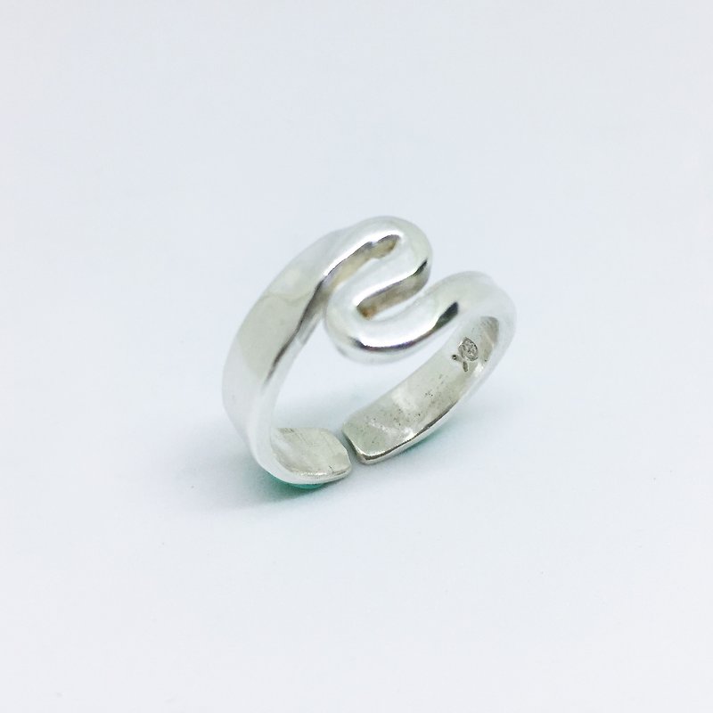 ►蛇银戒◄银戒 手工戒 - 戒指 - 其他金属 银色