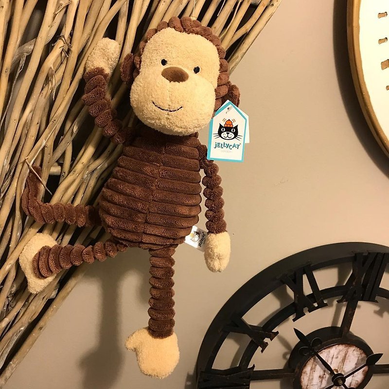 Jellycat Cordy Roy Monkey 粗线条猴子 34cm - 玩偶/公仔 - 其他材质 咖啡色