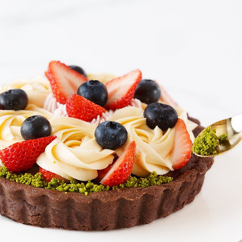 【LeFRUTA朗芙】贾桂琳花园 / 莓果香缇巧克力塔 6寸 - 蛋糕/甜点 - 新鲜食材 绿色