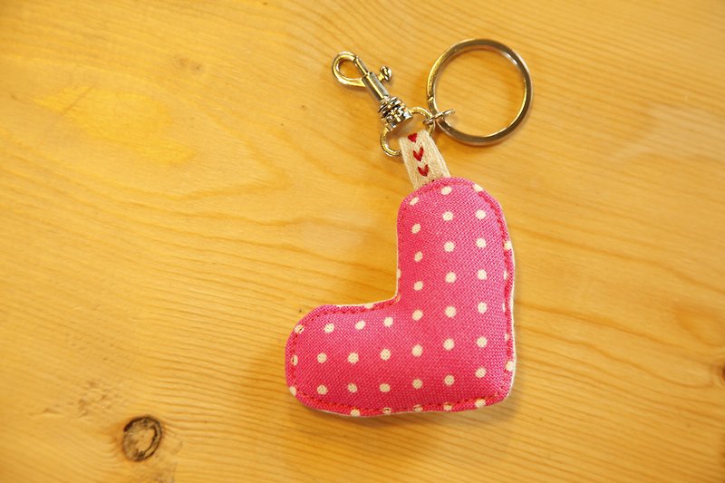 【钥匙圈】偏心吊饰 小吊饰 台湾水色 - 钥匙链/钥匙包 - 其他材质 粉红色