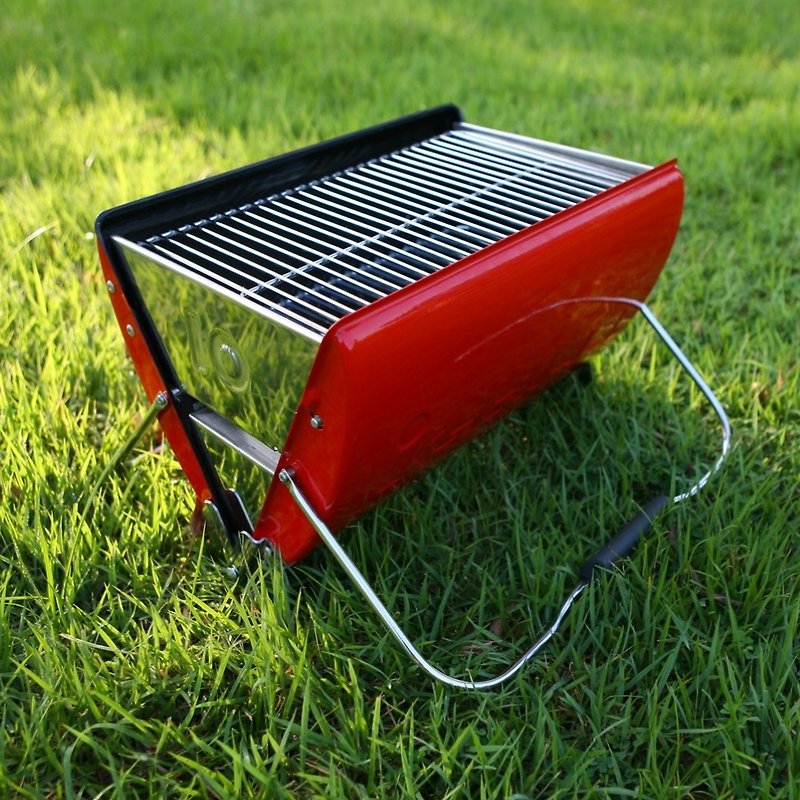 【O-GRILL】i-Grill 10 可携式煤炭烤肉炉 - 野餐垫/露营用品 - 其他金属 红色