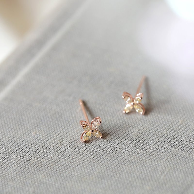 星芒20分钻石耳环 / 天然钻石 - 耳环/耳夹 - 钻石 