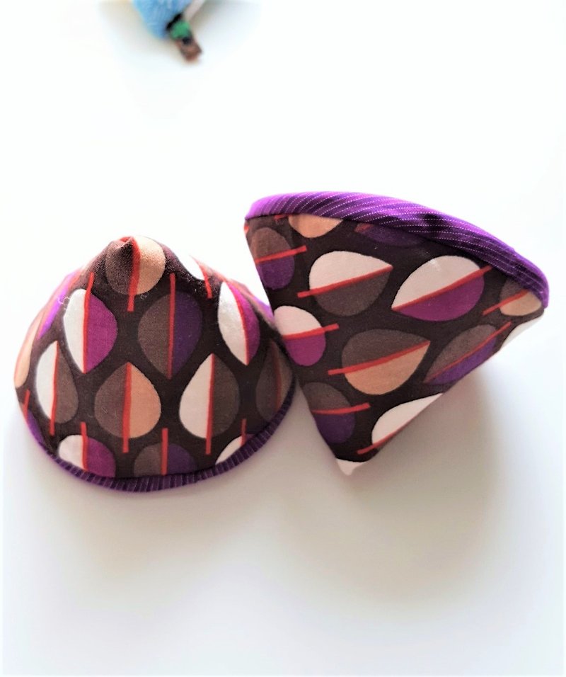 小锅帽子 (紫褐叶子) - 餐垫/桌巾 - 棉．麻 紫色