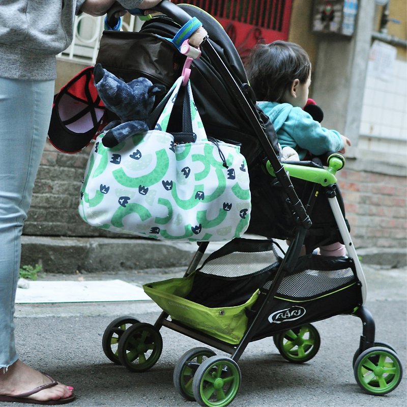 ( 订制加大款 ) 手提包 微笑提袋 燕巢芭乐 台湾原创印花设计 - 手提包/手提袋 - 其他材质 绿色