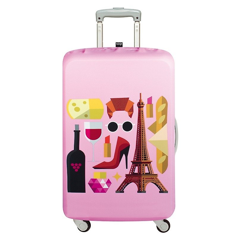 LOQI 行李箱外套／新巴黎 LMHEYPA【M号】 - 行李箱/行李箱保护套 - 塑料 红色