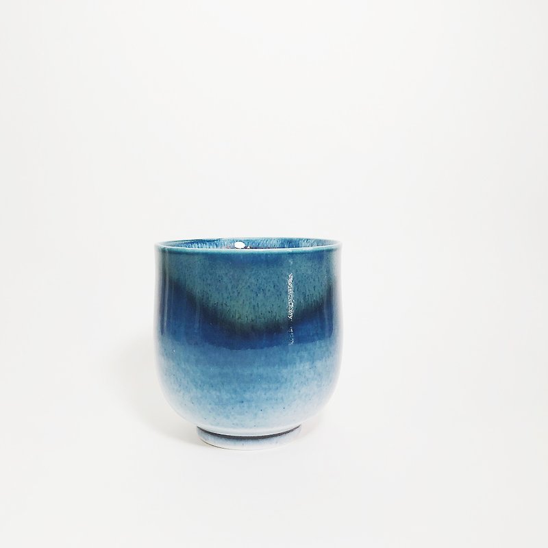 窑变釉手作陶瓷茶杯－星空蓝 - 茶具/茶杯 - 陶 蓝色