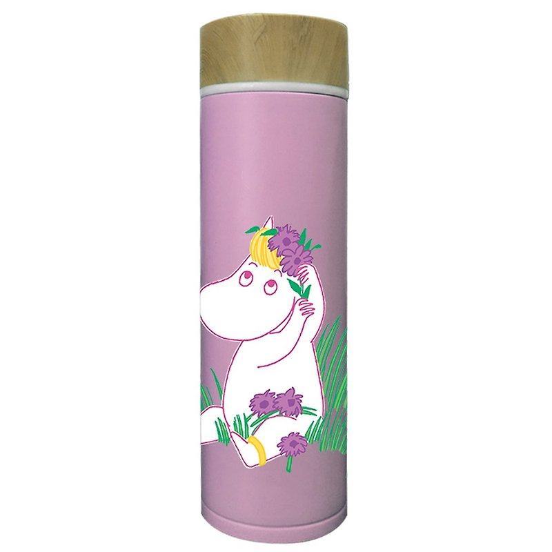 Moomin噜噜米授权-木纹盖保温瓶(粉红) - 其他 - 其他金属 粉红色