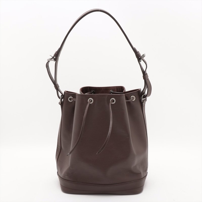 LV Epi Noé bucket bag 罕有巧克力啡色银扣肩背手提袋 日本中古 - 手提包/手提袋 - 真皮 咖啡色