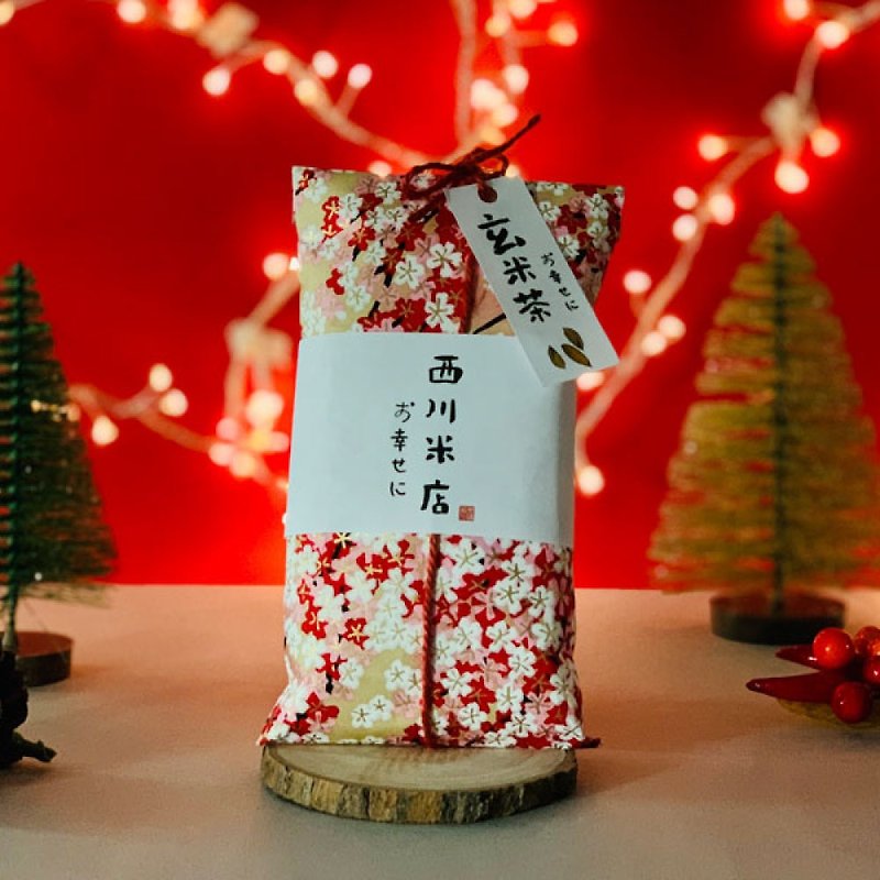 3件包邮组_玄米茶-和风圣诞限定版(5包入) 圣诞交换礼物 圣诞包装 - 茶 - 新鲜食材 红色