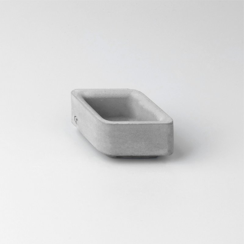 水泥 收纳用品 灰色 - Hex : 1/3号 圭藻水泥置物盒