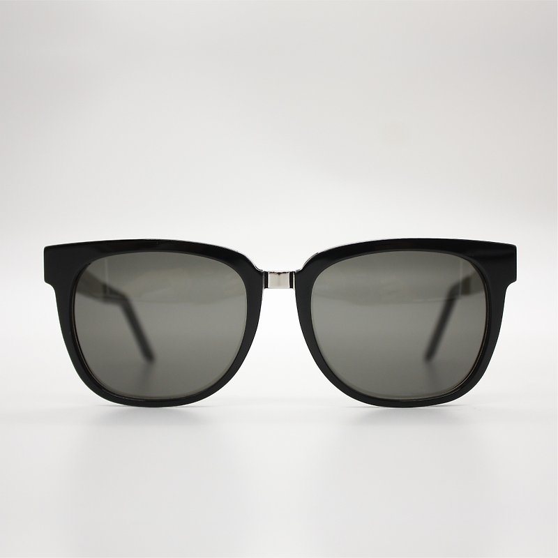 SUPER太阳眼镜 - PEOPLE FRANCIS BLACK SILVER - 眼镜/眼镜框 - 其他材质 银色