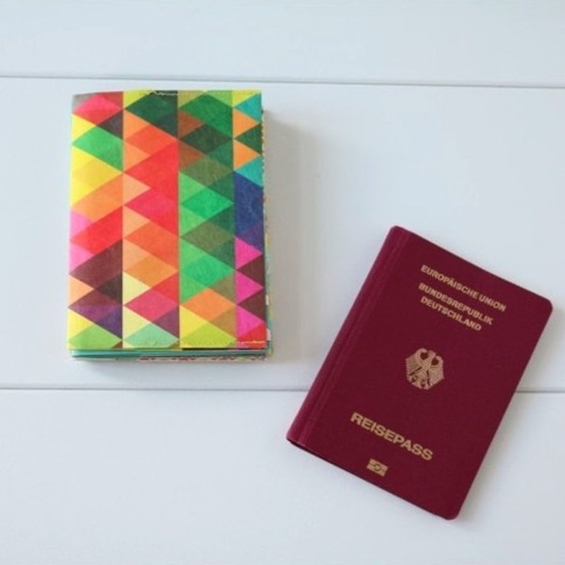 德国Paprcuts.de 防水护照夹-万花筒 - 护照夹/护照套 - 防水材质 红色