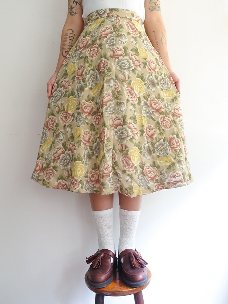 Awhile一时 | Vintage 半身裙 no.406 - 裙子 - 聚酯纤维 多色