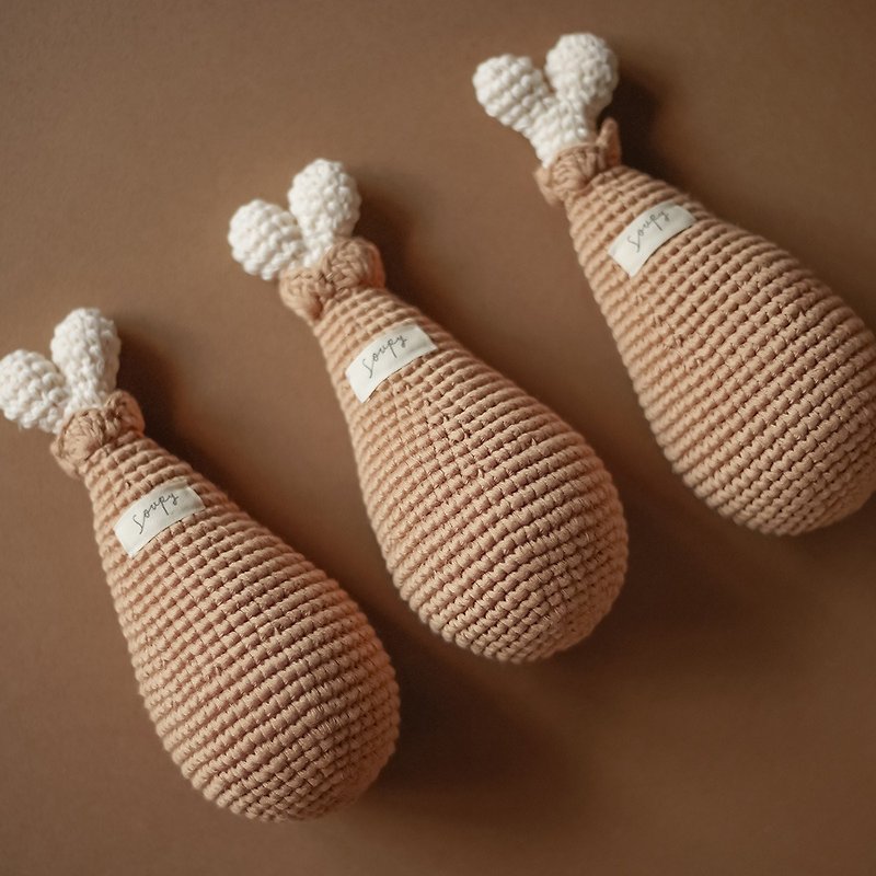 纯棉手工针织鸡腿 - 玩具/玩偶 - 棉．麻 