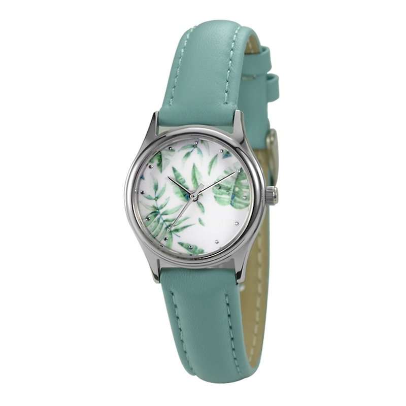 女装绿叶手表 全球包邮 - 女表 - 不锈钢 绿色