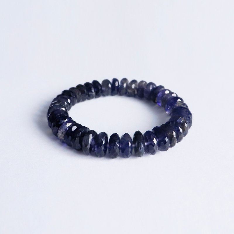 Lolite bead bracelet for enhancing the finance - 手链/手环 - 石头 紫色