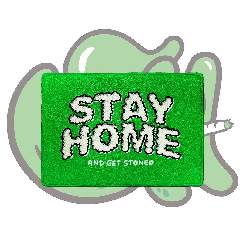 StayHome Classic Smokey Logo playmat 经典烟雾家用地垫 - 地垫/地毯 - 其他材质 绿色