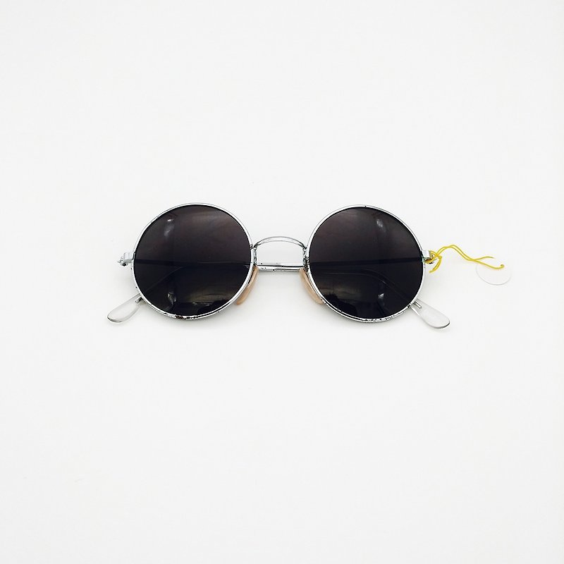 复古银边圆框墨镜 01 - 眼镜/眼镜框 - 其他金属 黑色
