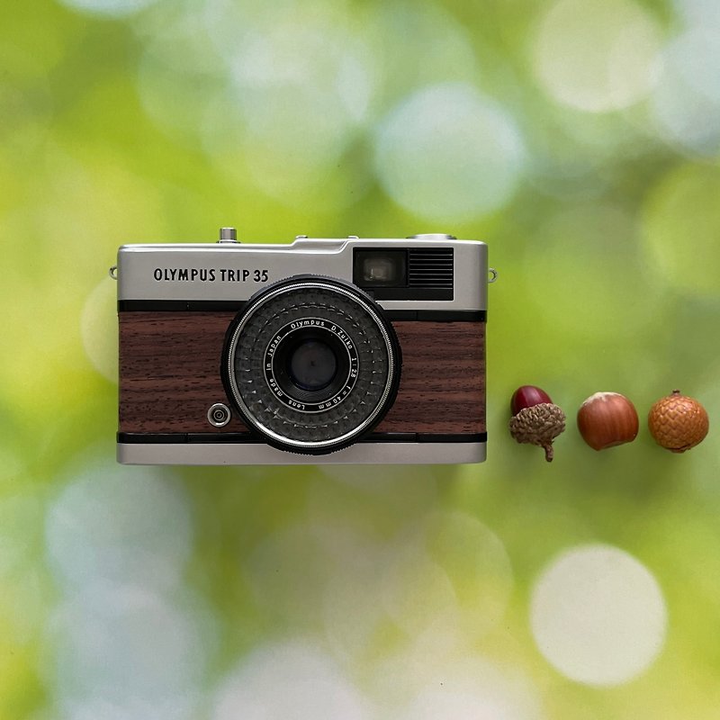【整備・試写済み 完動品】オリンパス 35mm フィルムカメラ  TRIP 35 天然木-ローズウッド - 相机 - 其他金属 