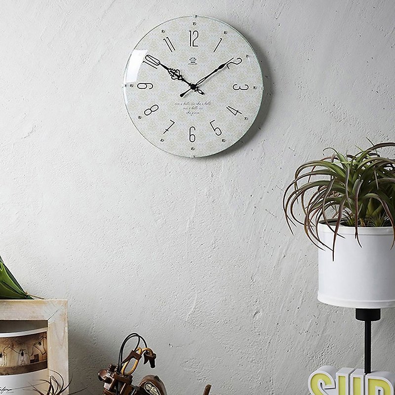Blume- 古典欧风 静音 时钟 挂钟(白色) - 时钟/闹钟 - 其他材质 白色
