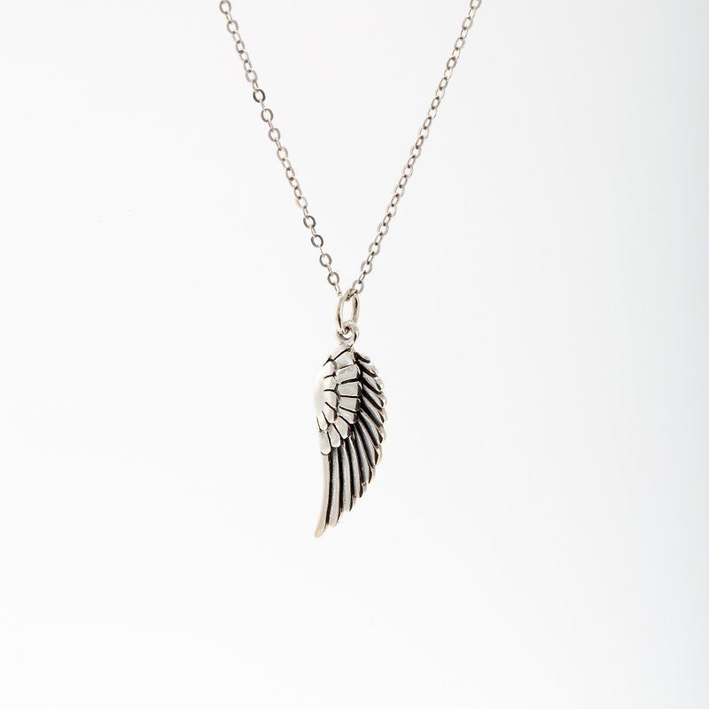 【情人节礼盒】天使的翅膀 Angel Wing s925 纯银 项链 生日 礼物 - 项链 - 纯银 银色