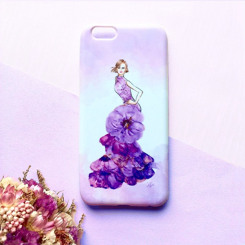 紫色花意 手机壳 - 手机壳/手机套 - 塑料 紫色